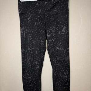 Lululemon Luon Star Crushed Coal Black Leggings
